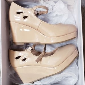 Little girls wedge shoes